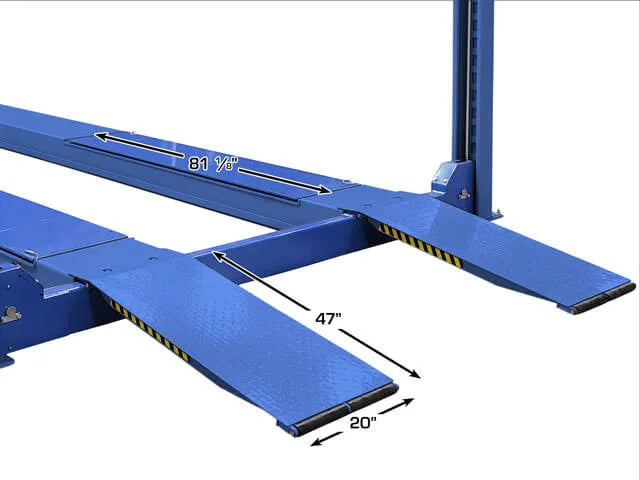 Atlas Platinum PVL14OF-EXT ALI Certified Open Front Four Post Alignment Lift