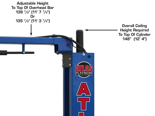 Atlas Platinum PVL-10 ALI Certified Two Post Lift