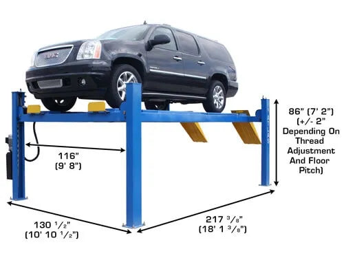 Atlas 414A Commercial Grade Four Post Alignment Lift