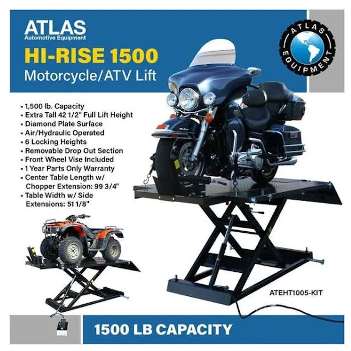 Atlas HI-RISE 1500 Motorcycle ATV Lift