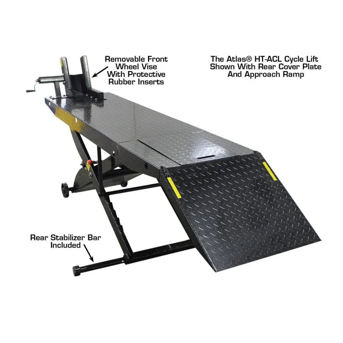 Atlas ACL Motorcycle Lift with Roller Plate