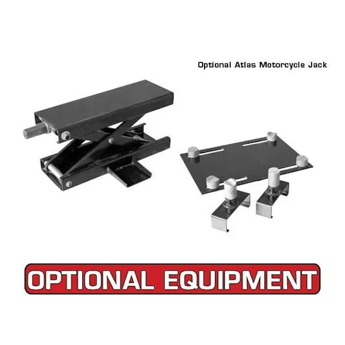 Atlas CycleLift Motorcycle Lift with Dropout Panel