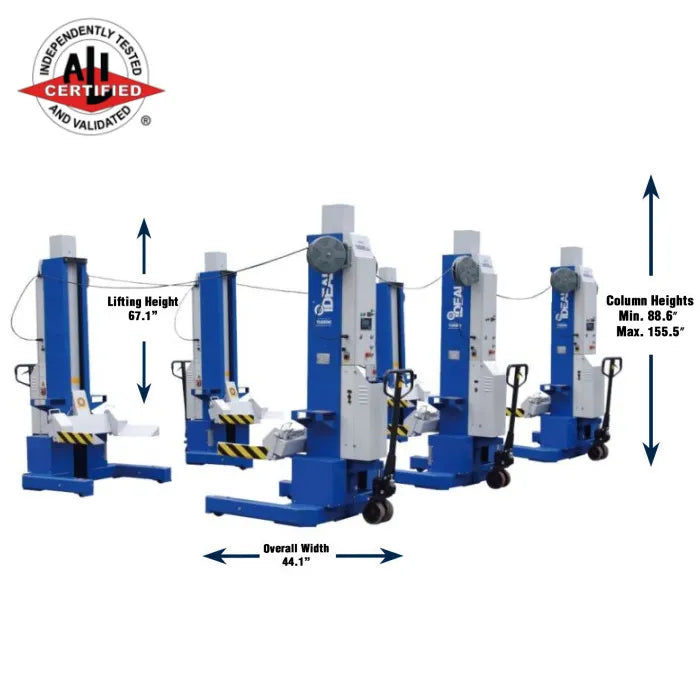 iDEAL MSC-18K-X-472 Mobile Column Vehicle Lifts Set of 4