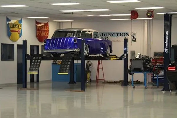 Challenger Lifts AR4115EAO Four Post Alignment Lift Open