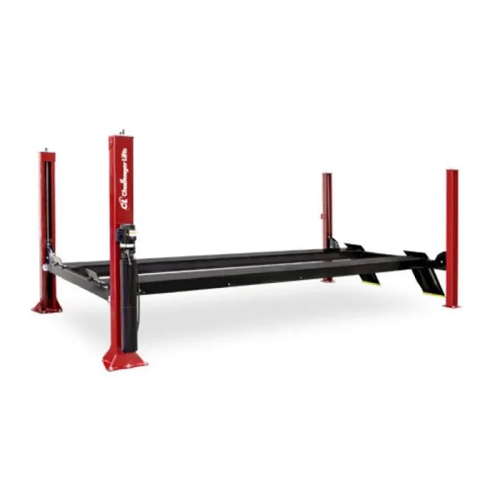 Challenger Lifts 4115EFX Four Post Lift Closed Front Flat Deck