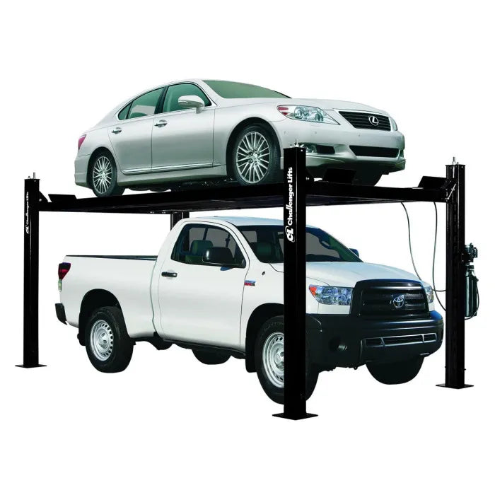 Challenger Lifts CL4P9W Home Storage Four Post Lift Extended Width