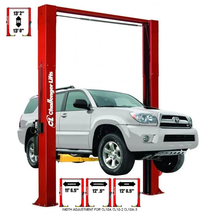 Challenger Lifts CL10AV3-2 Versymmetric Adjustable Two Post Lift