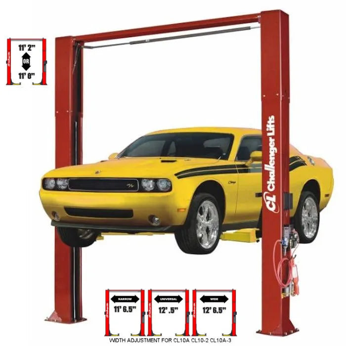 Challenger Lifts CL10AV3 Versymmetric Adjustable Two Post Lift