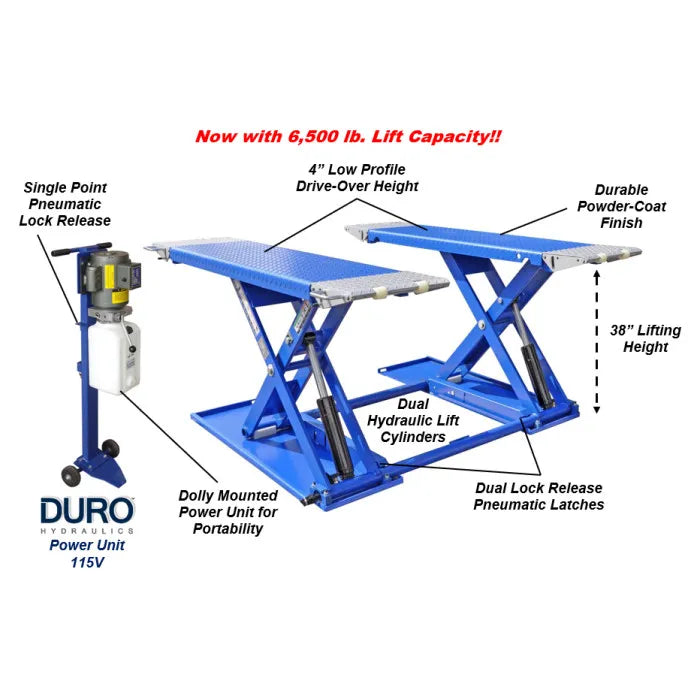 ASEplatinum MR6.5K-38 Portable Mid-Rise Scissor Lift