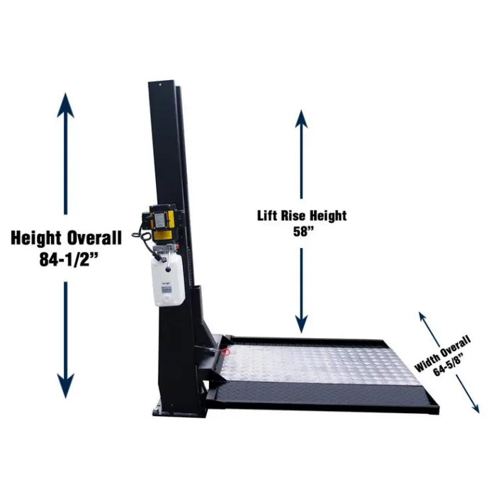 ASEplatinum SC-2K Single Post Storage Lift