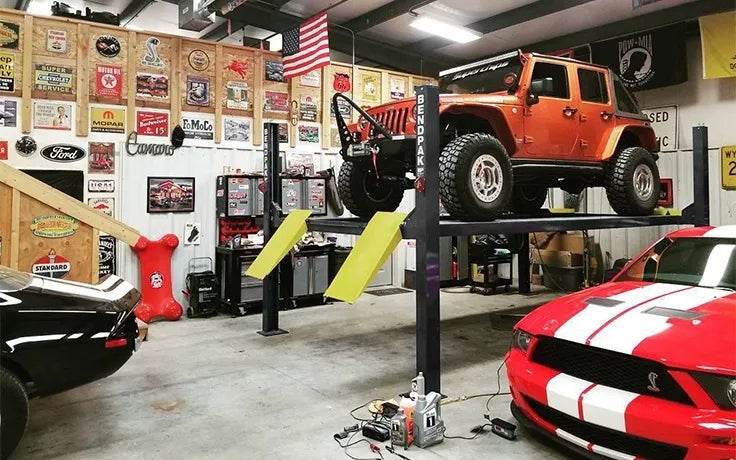 BendPak HD-7W Four Post Car Lift 7,000 lbs. Capacity