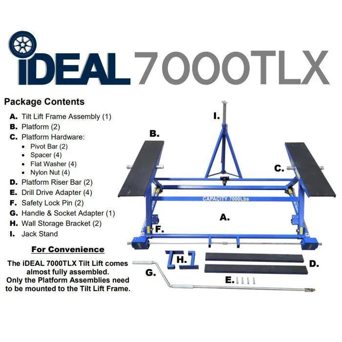 iDEAL TLX-7000 Automotive Tilt Lift 7,000 lbs. Capacity