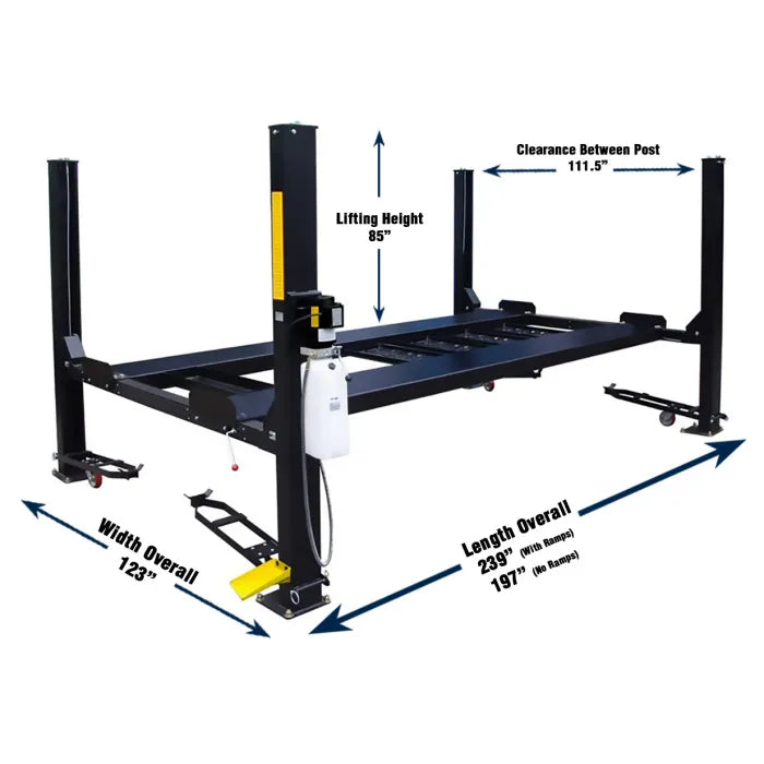Tuxedo FP9K-DX-XLT Four Post Vehicle Lift