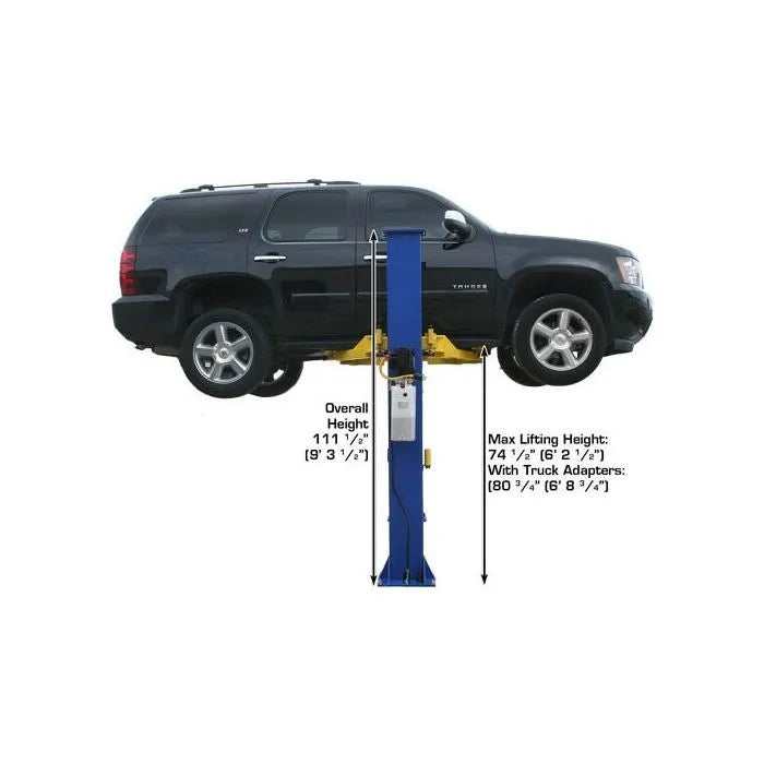 Atlas 9KBPX Baseplate Two Post Lift + Lawn Mower Adapter Combo