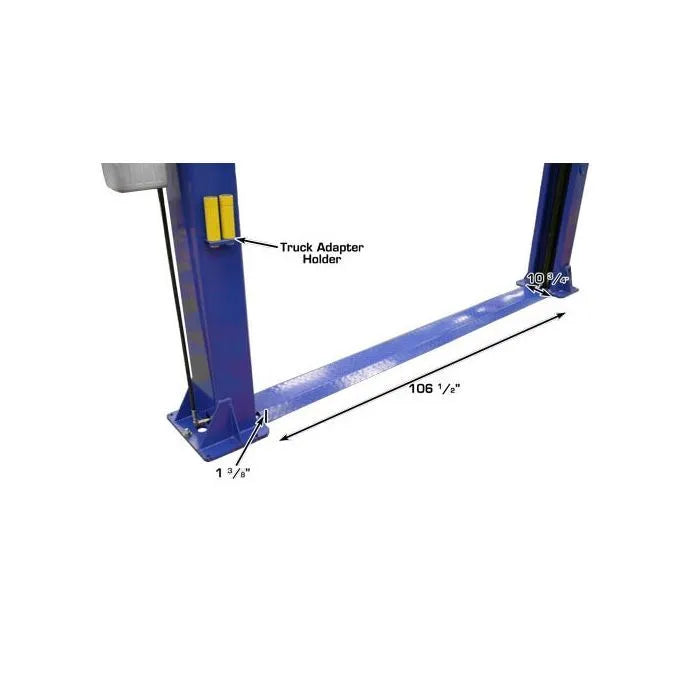 Atlas 9KBPX Baseplate Two Post Lift + Lawn Mower Adapter Combo