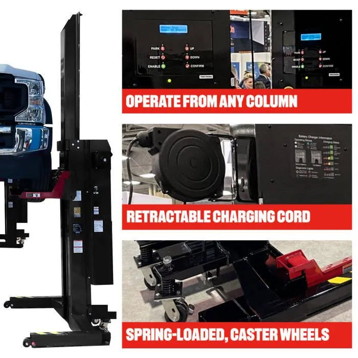 Challenger Lifts CLMM-5000 Wireless Mobile Column Lifts Set of 2