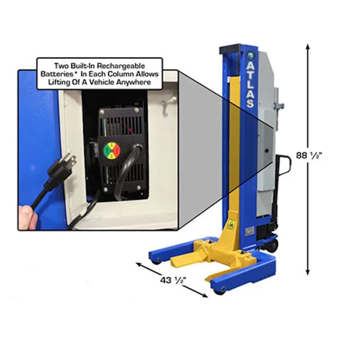 Atlas ML-4030BC Wired Mobile Column Lifts Set of 4