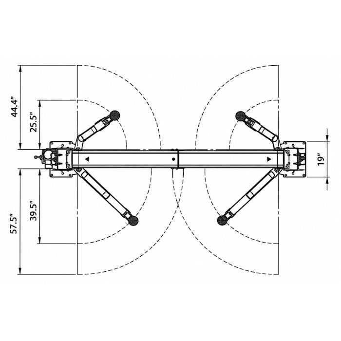 Eagle EAG-10C Clear Floor Two Post Lift