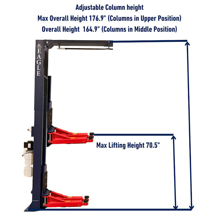 Eagle EAG-12C Clear Floor Two Post Lift