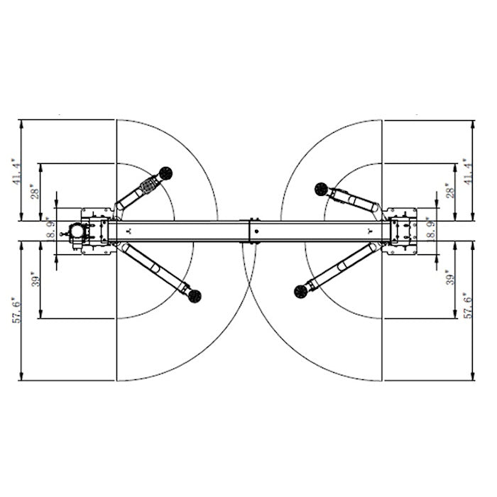 Eagle EAG-9C Clear Floor Two Post Lift