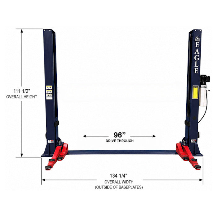Eagle EAG-9F Floor Plate Two Post Lift