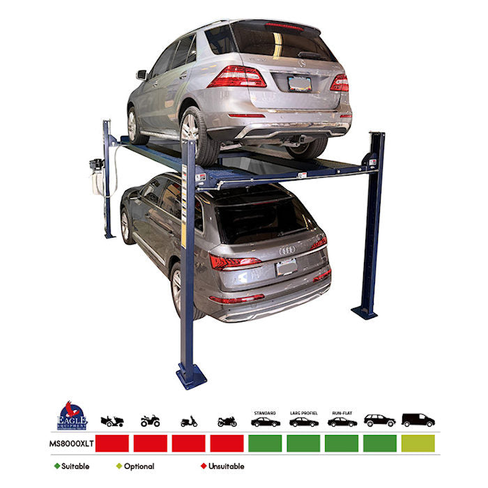 Eagle MS-8000-XLT Extra Large Four Post Parking Lift
