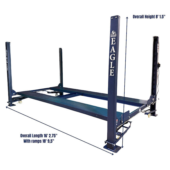 Eagle MS-8000-XLT Extra Large Four Post Parking Lift