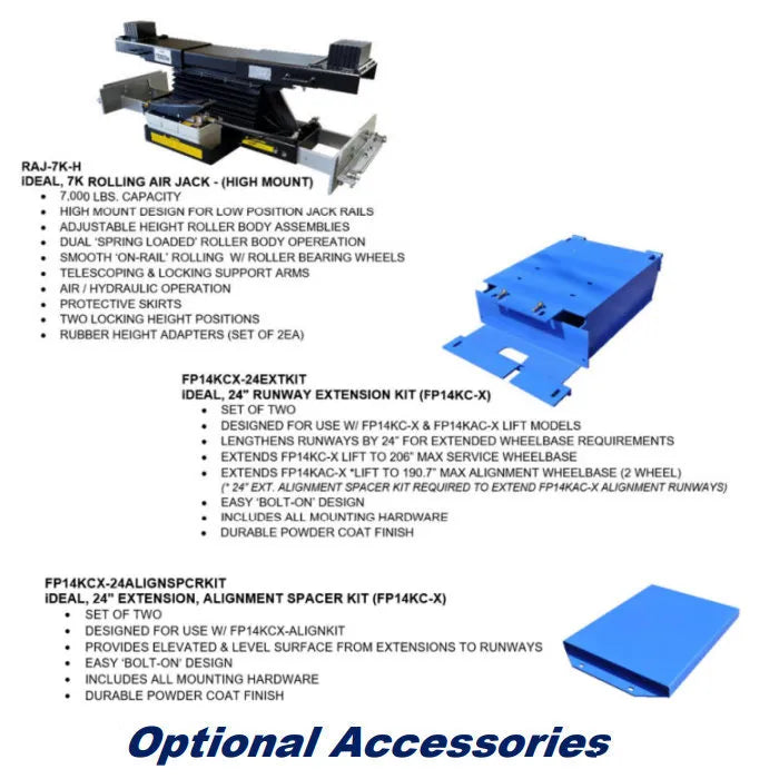 iDEAL FP14KAC-X Four Post Alignment Lift