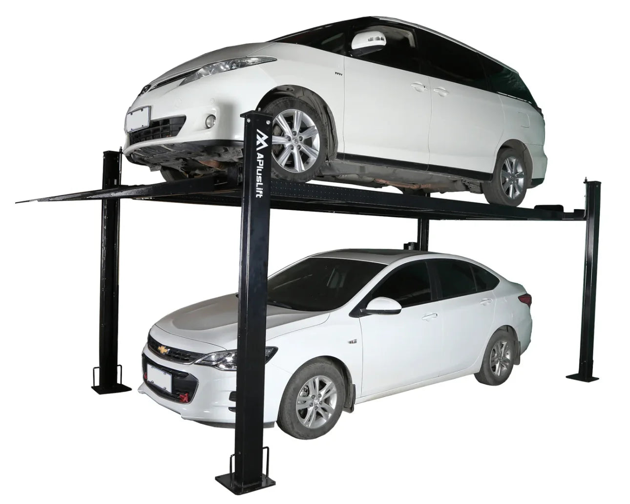 APlusLift 8000LB 4-Post Portable Parking Storage Service Car Lift - HW-8S or HW-8SXLT