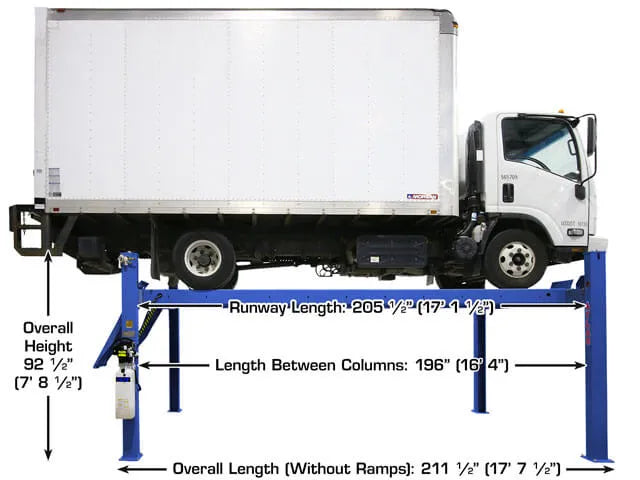 Atlas Platinum PVL14 ALI Certified Commercial Four Post Lift