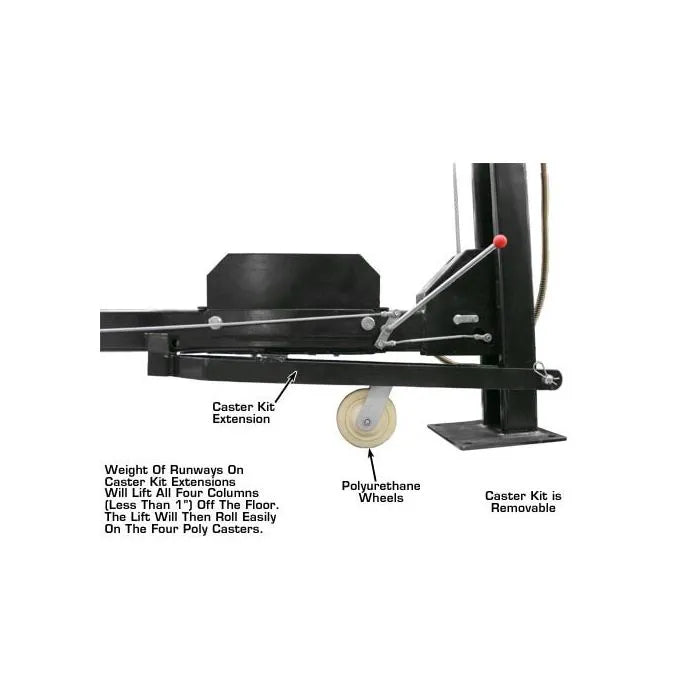 Atlas Garage Pro 8000 Four Post Lift + RJ35 Sliding Jacks Combo