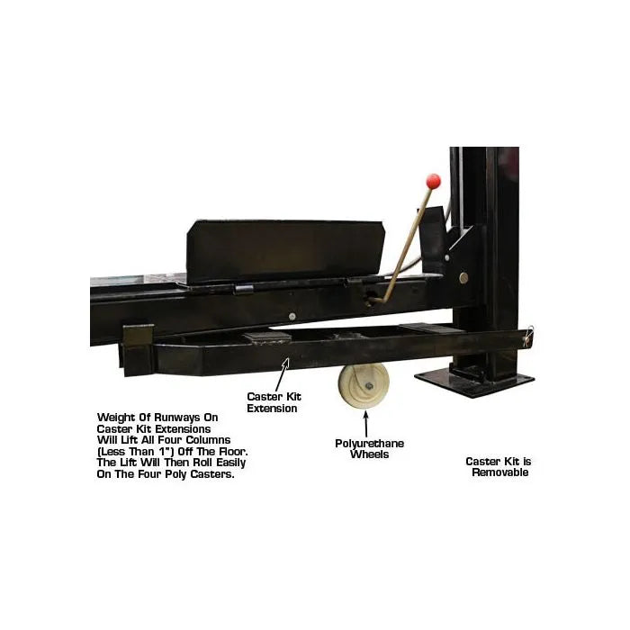 Atlas Garage Pro 9000 Four Post Lift + RJ35 Sliding Jacks Combo